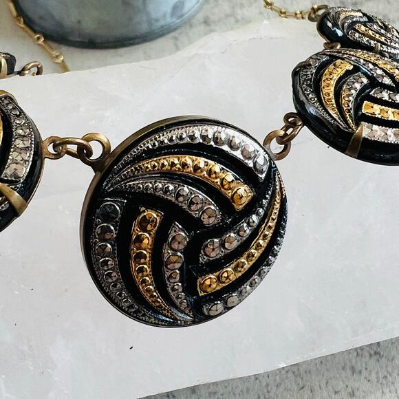 Pididdly Links Brass Swirl Link Necklace 16in. - Picture 4 of 11